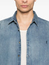 Saint Laurent  Shirts Clear Blue