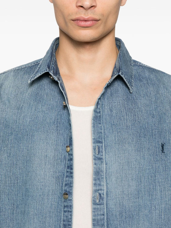 Saint Laurent  Shirts Clear Blue