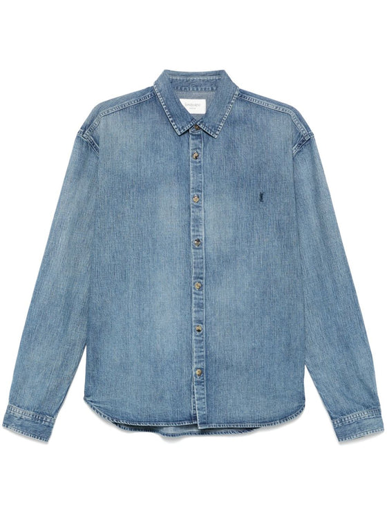 Saint Laurent  Shirts Clear Blue