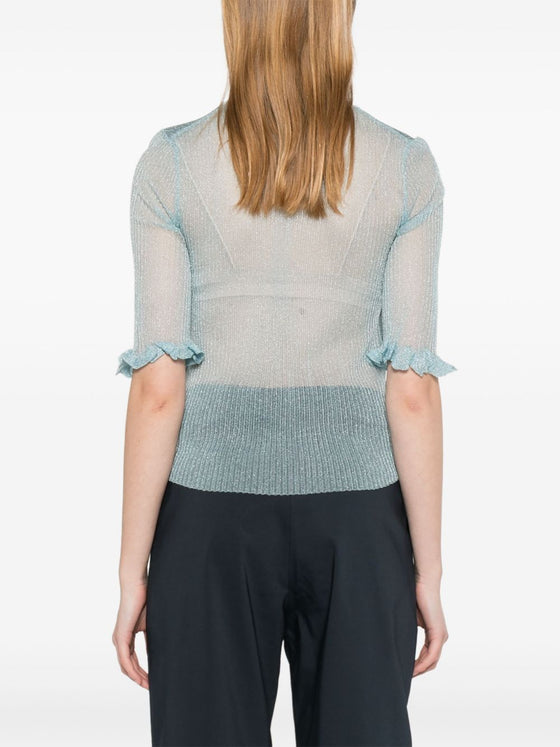 GANNI Sweaters Clear Blue