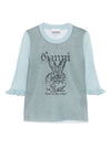 GANNI Sweaters Clear Blue