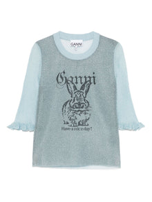  GANNI Sweaters Clear Blue