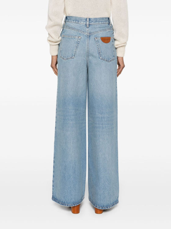 Chloé Jeans with logo application