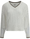 Brunello Cucinelli Sweaters White