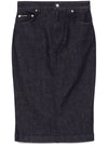 Dolce & Gabbana denim midi skirt
