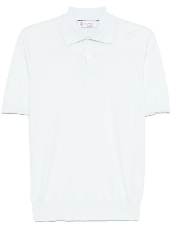 Brunello Cucinelli T-shirts and Polos Clear Blue