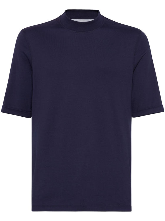 Brunello Cucinelli T-shirts and Polos Blue