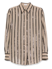  Brunello Cucinelli Shirts Brown