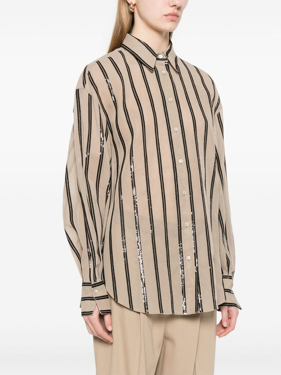Brunello Cucinelli Shirts Brown