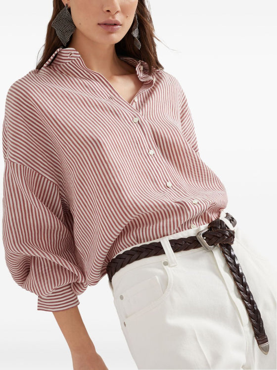 Brunello Cucinelli Shirts Bordeaux