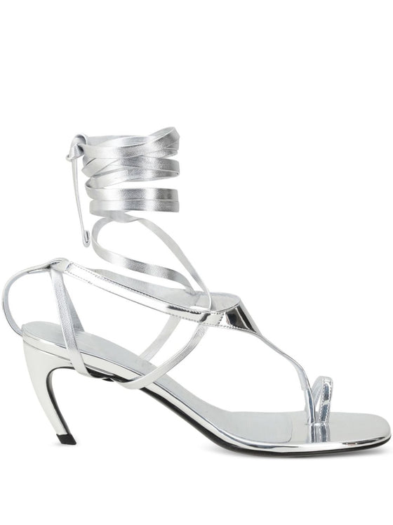 THE ATTICO FASHION Sandals Silver