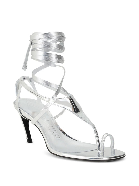 THE ATTICO FASHION Sandals Silver