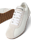 Brunello Cucinelli Suede and calfskin runners with monili