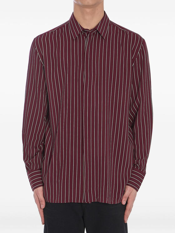Saint Laurent  Shirts Bordeaux