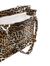 Ganni large leopard-print canvas tote bag