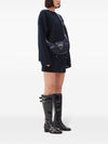 Ganni Buckle small denim cross-body bag