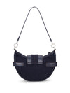 Ganni Buckle small denim cross-body bag