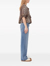 GANNI Top Brown