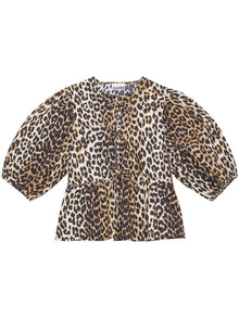  GANNI Top Brown