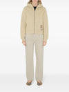 Burberry Cotton zip-up hoodie with check label