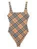 Burberry check-pattern swimsuit