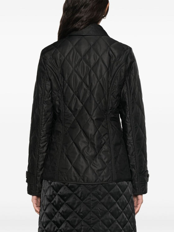 Burberry Tailored jacket with quilted high collar