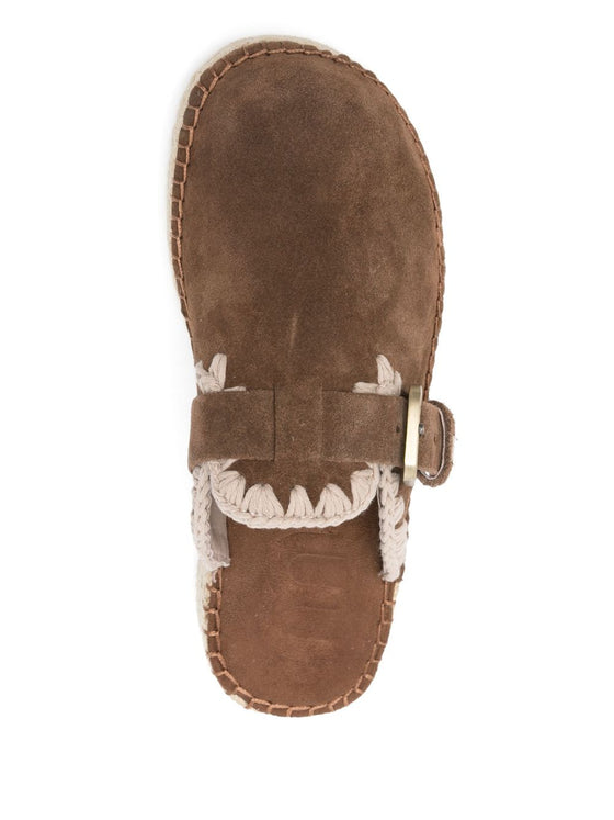 Mou Sandals Leather Brown