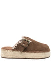 Mou Sandals Leather Brown
