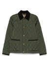 Burberry Quilted blazer corduroy collar