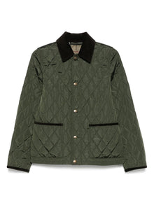  Burberry Quilted blazer corduroy collar