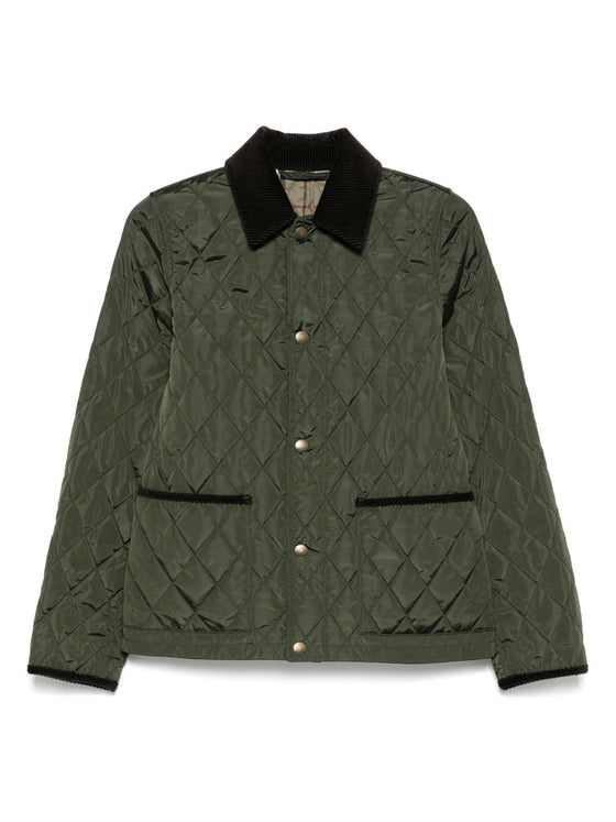 Burberry Quilted blazer corduroy collar