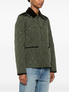 Burberry Quilted blazer corduroy collar