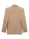 Saint Laurent Natural Blazer Structured Wool