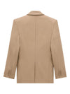 Saint Laurent Natural Blazer Structured Wool