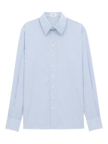  Saint Laurent striped oxford cotton shirt
