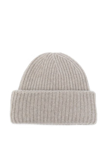 Soft Goat Cashmere ribbed beanie