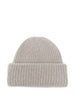 Soft Goat Cashmere ribbed beanie
