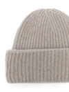Soft Goat Cashmere ribbed beanie