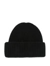 Soft Goat Cashmere ribbed beanie
