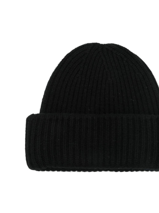 Soft Goat Cashmere ribbed beanie