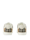 Burberry Leather, suede and check sneakers