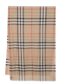  Burberry Check wool and silk scarf