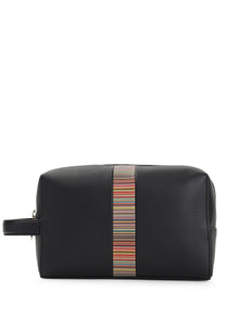  Paul Smith Signature Stripe leather washbag