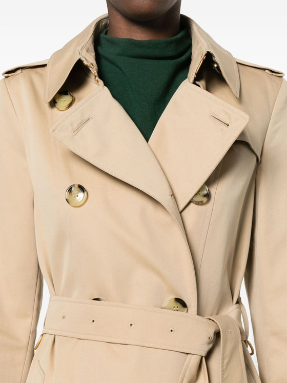 Burberry Double-breasted cotton trench coat