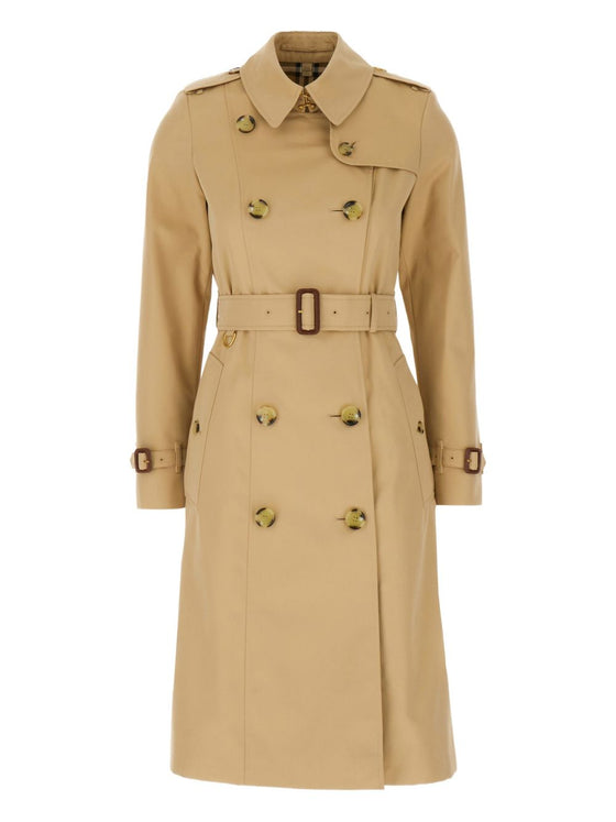 Burberry Double-breasted cotton trench coat