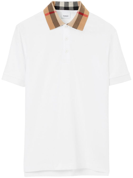Burberry Vintage check print-detail polo shirt
