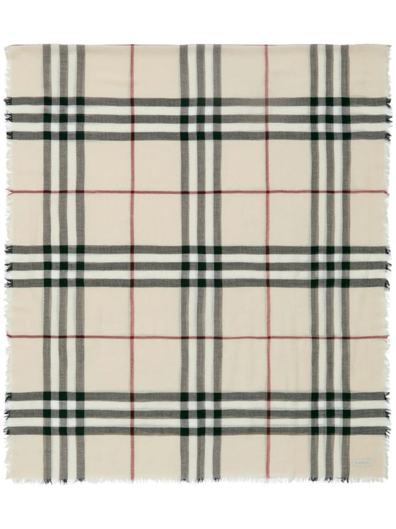 Burberry Check wool scarf
