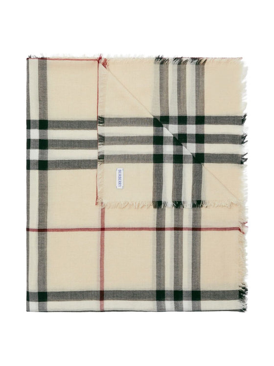 Burberry Check wool scarf
