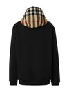 Burberry Check Cotton Blend Zip-Up Hoodie