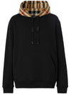 Burberry Check Cotton Blend Zip-Up Hoodie